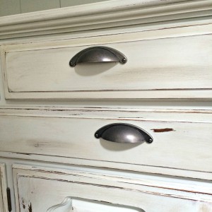 How To Paint And Distress A Wood Hutch - Sobremesa Stories